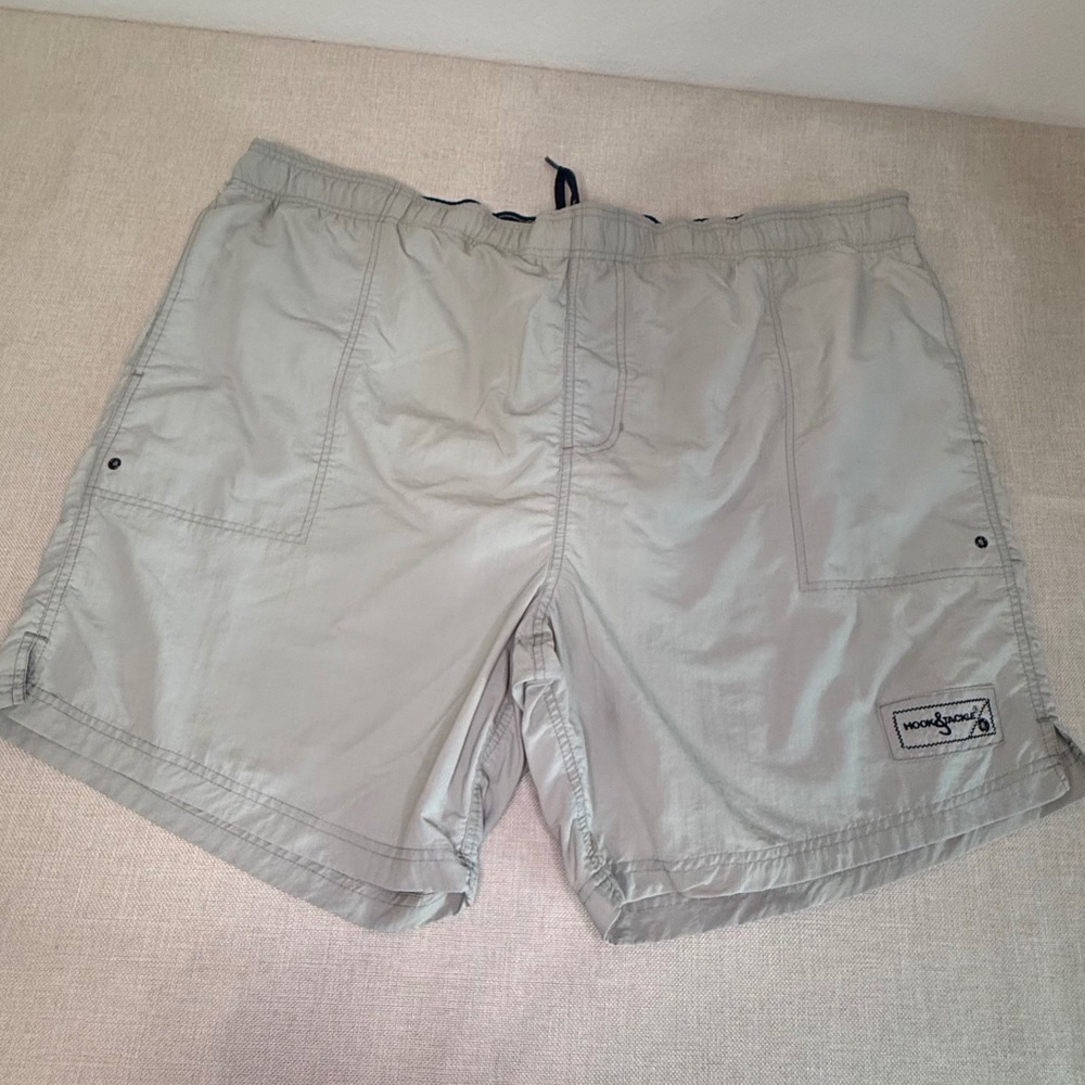 Hook & Tackle Mens Hi-Tech‎ Fishing Gear Shorts Tan Khaki Cargo Utility Outdoor